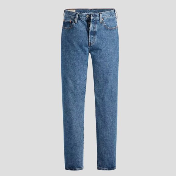 NWT - Levis 501 Original Fit Women's Jeans in Shout Out Stone - Medium Wash - Picture 1 of 4